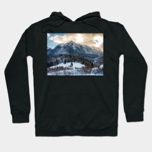 Landscape with mountain range Hoodie